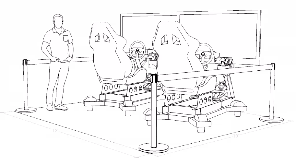 Dual simulator layout