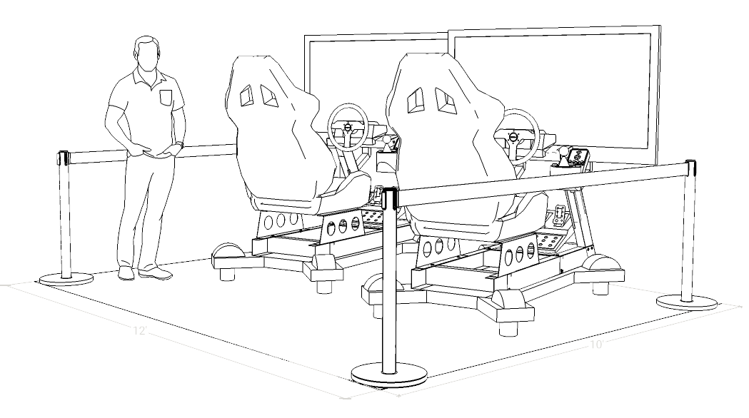 Dual simulator layout